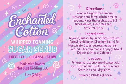 Enchanted Cotton Sugar Scrub